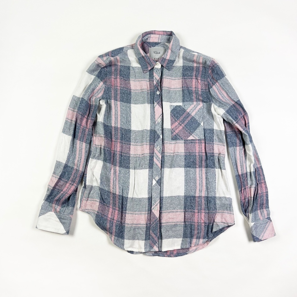 Rails Hunter Collared Button Down Long Sleeve Poc… - image 1